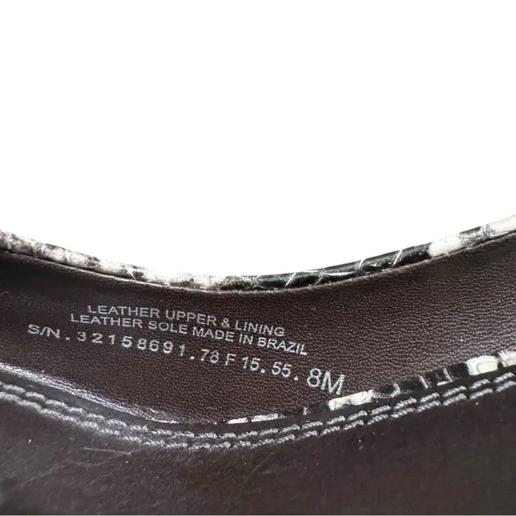 TORY BURCH Astoria Snakeskin Print Wedge Shoe Sz 8 - Picture 13 of 13